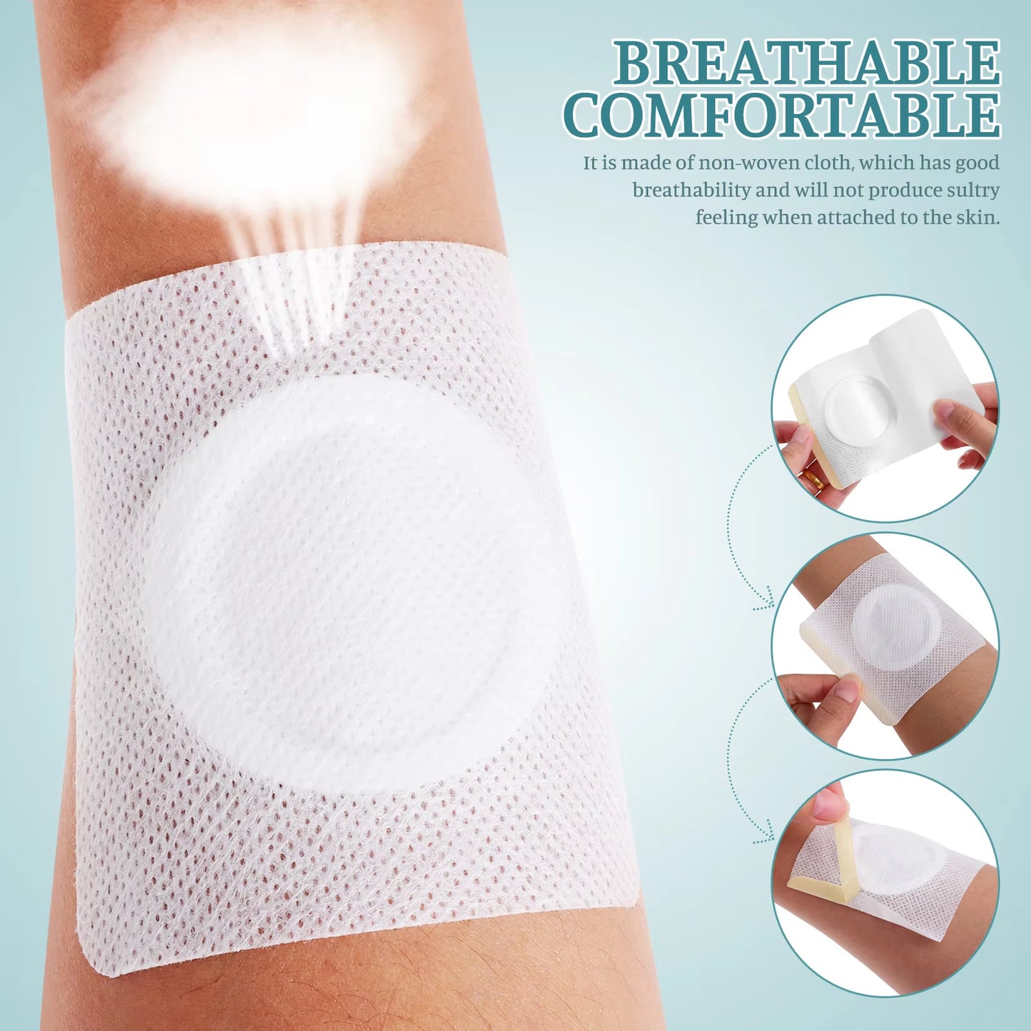 50Pcs Plaster Air Permeable Belly Button Stickers Fabric Patches for Comfort Navel Adhesive Body Empty Belly Button Shield