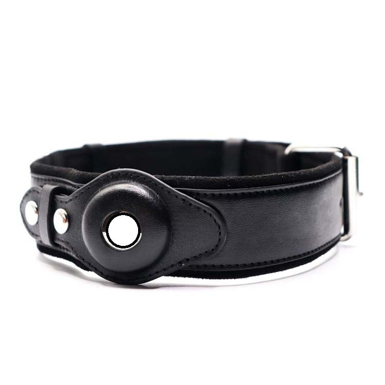 Location Tracker Leather Dog Pet Collar