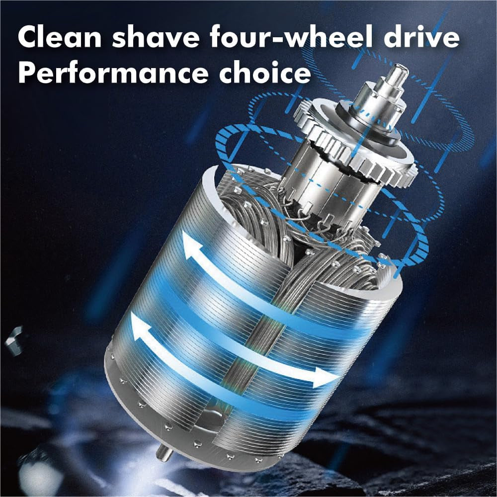 Electric Shaver for Men,2 Head Travel Shavers,Electric Shaver for Men, Razors Men'S Face Groomer USB Rechargeable, Fast-Charging Cordless Shavers with 5 Watts Beard Trimmer