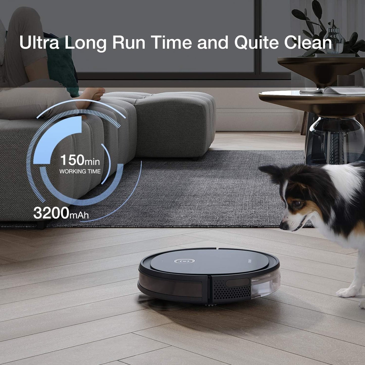 ECOVACS Deebot OZMO U2 Pro Robot Vacuum Mop Cleaner for Pet Hair & Hard Floors