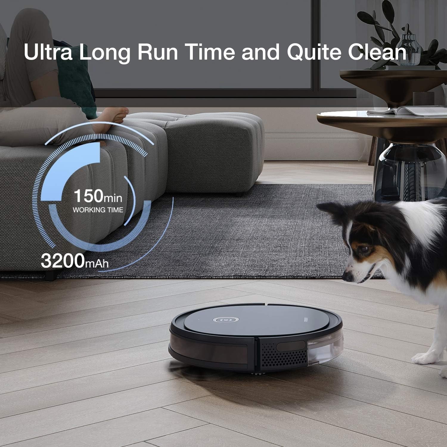 ECOVACS Deebot OZMO U2 Pro Robot Vacuum Mop Cleaner for Pet Hair & Hard Floors