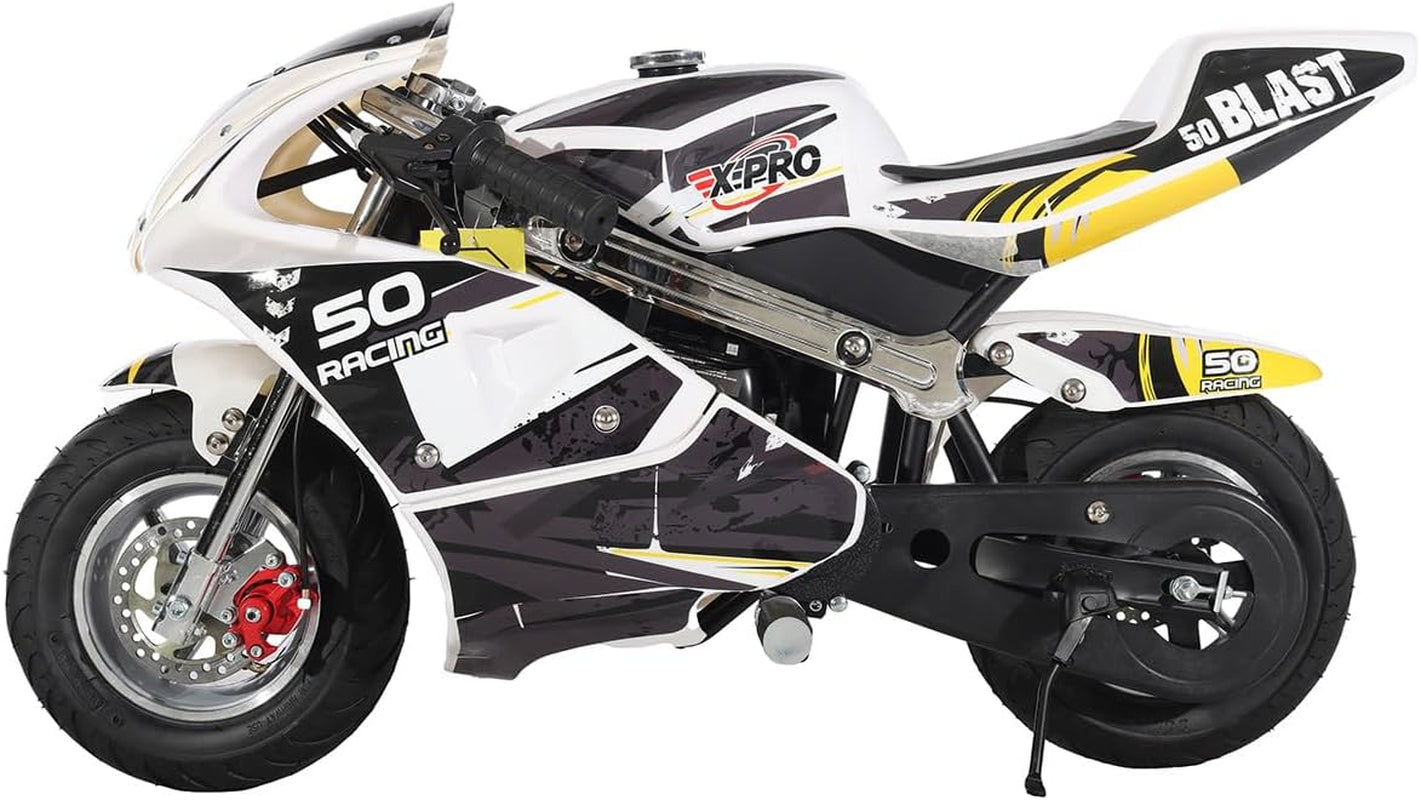 Blast Mini Gas Pocket Bike, Gas-Powered Pocket Motorcycle, Perfect Mini Pocket Bike for Kids(Black)